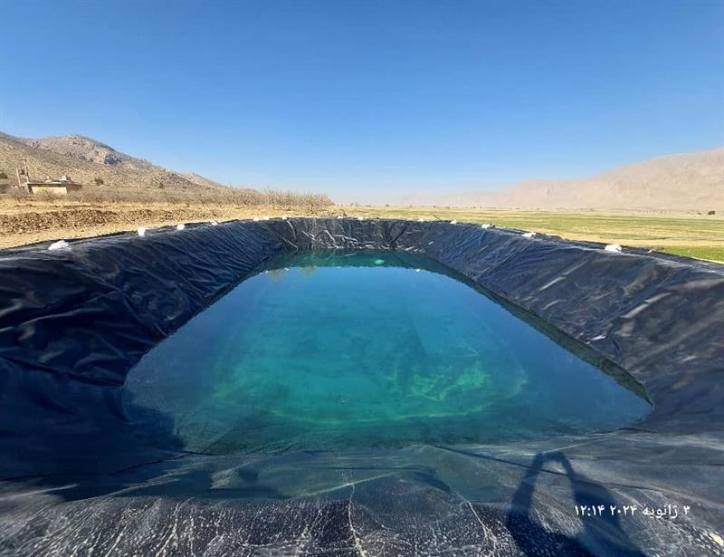 استخر خاکی با  ژئوممبران در شیراز